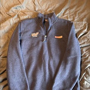 Vineyard Vines Blue Zip Up Sweater